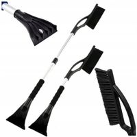 TELESKOPOWA SZCZOTKA do odsniezania śniegu lodu SKROBACZKA szyb samochodu