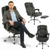 Fotel biurowy Master Prestige z podnóżkiem i masażerem