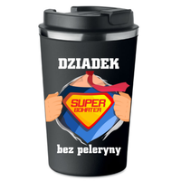 Kubek Termiczny Premium czarny DZIADEK BOHATER prezent Dzień Dziadka KT_256
