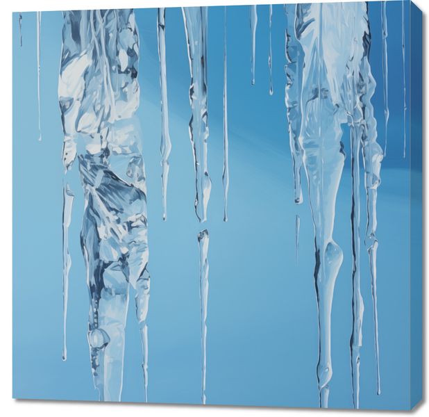 Obraz 90x90cm Kryształowe Sople zdjęcie 1