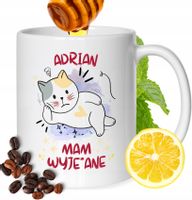 Kubek Dla Adriana Kolegi Przyjaciela Męża Z Nadrukiem Prezent Biały 330Ml