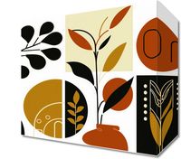 Obraz 20x20cm Kolaż Botaniczny