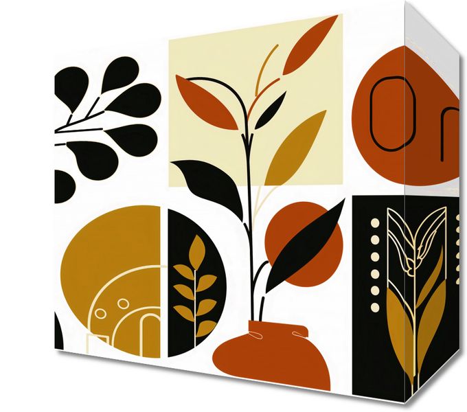 Obraz 20x20cm Kolaż Botaniczny zdjęcie 1