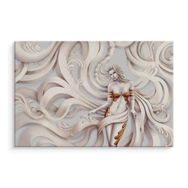 Obraz Canvas Do Salonu Piękna Grecka MEDUZA Portret Bogini 40cm x 30cm zdjęcie 3