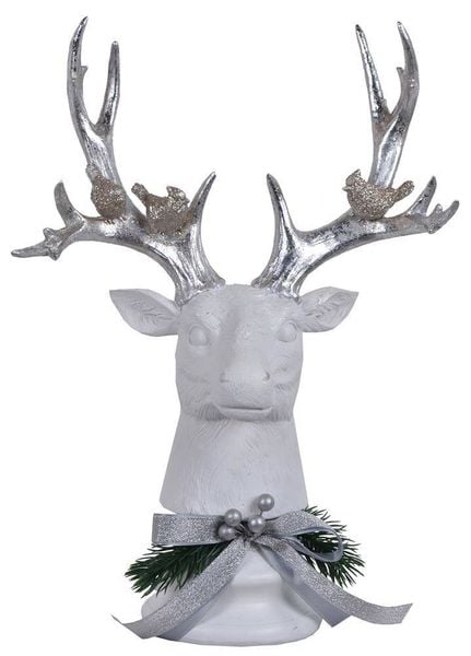 Głowa renifera srebrna zdjęcie 1