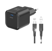 SZYBKA ŁADOWARKA SIECIOWA GaN USB-C 35W PD + kabel USB-C Lightning SWISSTEN