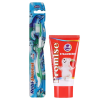 Szczoteczka do zębów Kids miękka + pasta do zębów Promise dzieci 3-6 lat