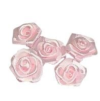 Różyczki satynowe 20 mm R03 ( 10 szt ) Różowe