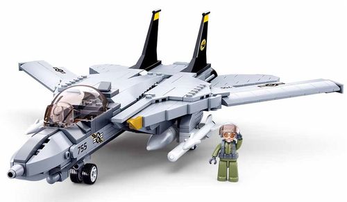 KLOCKI SLUBAN MB Samolot wojskowy Myśliwiec F14 404 kompatybilne z LEGO na Arena.pl