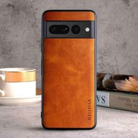 Etui AIORIA Vintage LEATHER do Google Pixel 7 Pro pomarańczowy