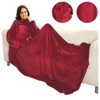 Ciepły koc TV Bluza z rękawami Narzuta Szlafrok