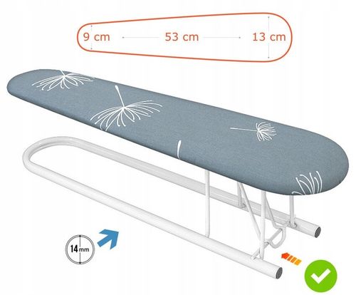 Rękawnik mała deska do prasowania koszul rękawów nogawek mankietów składana na Arena.pl