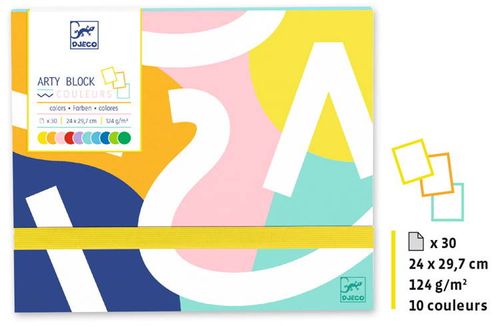 Djeco Papier kolorowy Arty block na Arena.pl