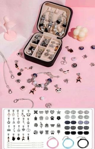 ZESTAW DO ROBIENIA BRANSOLETEK NASZYJNIKÓW KREATYWNY PREZENT DLA DZIECI na Arena.pl