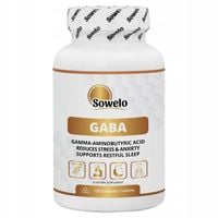 GABA 750 mg 120 Tabletek – Relaks, Sen, Regeneracja, Układ Nerwowy – Sowelo