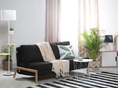 Sofa rozkładana czarna EDLAND na Arena.pl