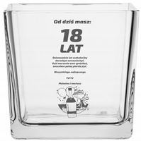 Wazon z grawerem PREZENT na 18 18-tkę osiemnastkę