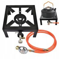 TABORET GAZOWY kuchenka PALNIK 8kW 25x25 reduktor 1.5m wąż