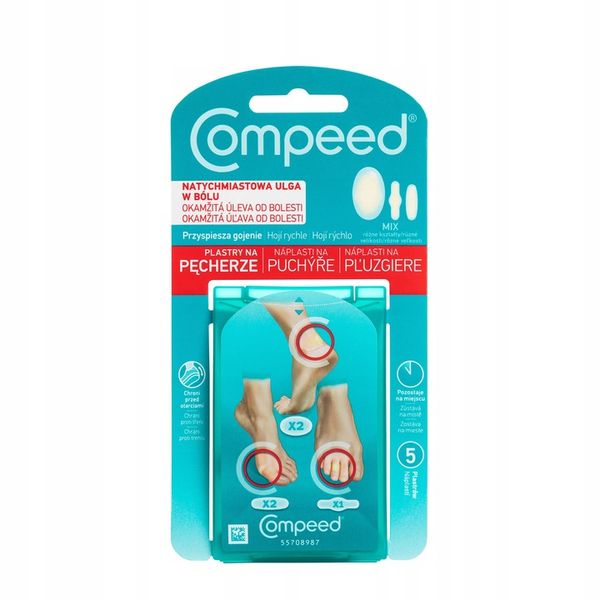 COMPEED plastry na pęcherze odciski mix 5 szt zdjęcie 1