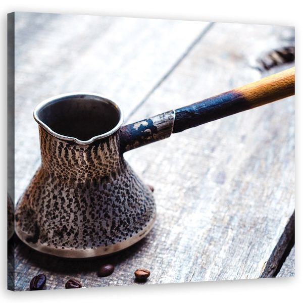 Emaga Obraz na płótnie, Dzbanek do kawy - 40x40 zdjęcie 1