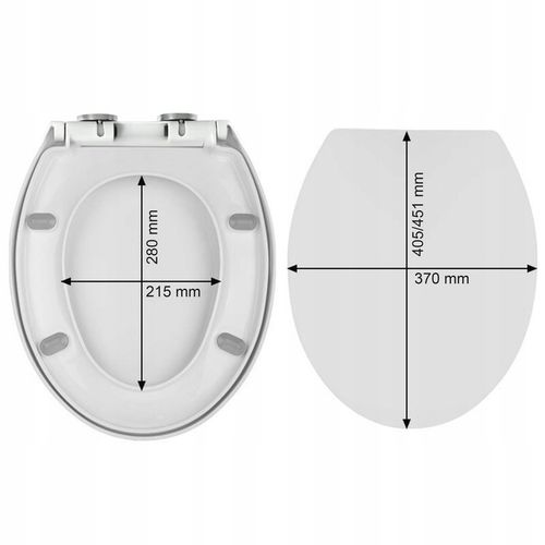 DESKA WC SEDESOWA WOLNOOPADAJĄCA TWARDY DUROPLAST do sedesu KOŁO JAKOŚĆ na Arena.pl