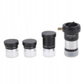Okular Plossl 12,5mm 1.25" do teleskopów Zestaw 4/10/25 mm i 2X Barlowa