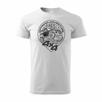 Koszulka rajdowa z jeepem jeep offroad off road off-road 4x4 męska biała REGULAR L