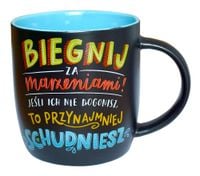 kubek tablicowy 300ml  "biegnij za marzeniami" tb-002