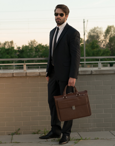 Teczka na laptopa brązowa Gresham Brown 15,6" na Arena.pl
