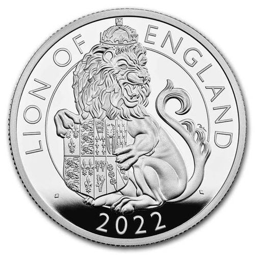 The Royal Tudor Beasts: Lion of England 2 uncje Srebra 2022 Proof na Arena.pl