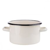 GARNEK EMALIOWANY EMALIA RYBNIK KREMOWY 18 CM 3 L