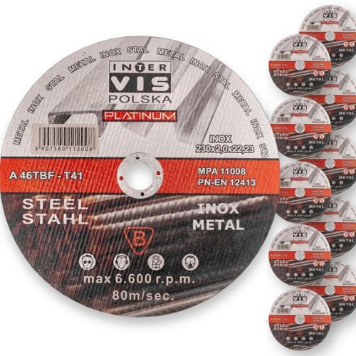 TARCZA DO CIĘCIA METALU 230x2 INOX MOCNE 10 szt na Arena.pl