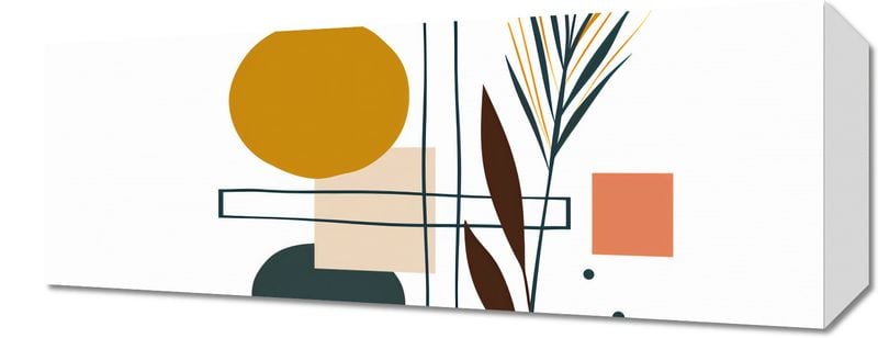 Obraz 50x20cm Ogród Symetryczny zdjęcie 1