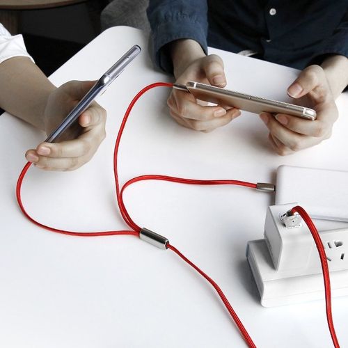 Kabel Usb Baseus Rapid 3W1 Typ C / Lightning / Micro 3A 1,2M (Czerwony) na Arena.pl