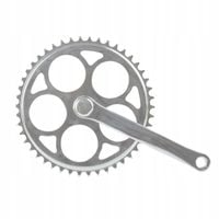 Mechanizm korbowy jednorzędowy na kwadrat 46T 170 mm SREBRNY