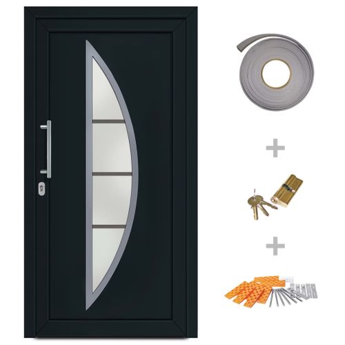 Drzwi wejściowe zewnętrzne, antracytowe, 108 x 200 cm na Arena.pl