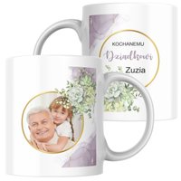 Prezent na dzień Babci i Dziadka Kubek z personaliza Imieniem oraz Zdjęciem