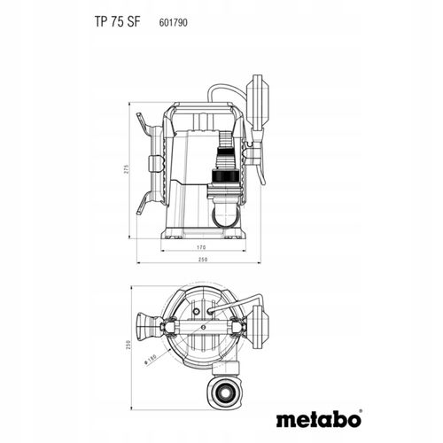 METABO POMPA DO WODY CZYSTEJ TP 75 SF na Arena.pl