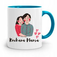 Kubek Błękitny Dla Mamy Kochana Mama Prezent Z Nadrukiem Ze Zdjęciem