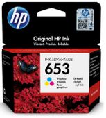 TUSZ HP 653 COLOR ORYGINALNY