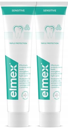 ELMEX SENSITIVE PASTA DO ZĘBÓW 2 X 75 ML na Arena.pl