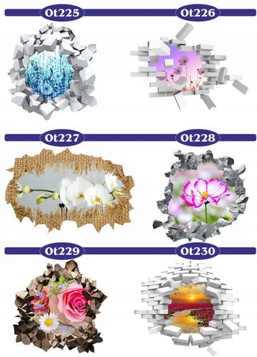 Naklejka samoprzylepna efekt 3D dmuchawce łąka HIT na Arena.pl