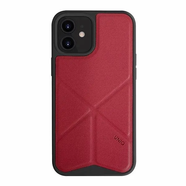 Etui UNIQ Transforma na iPhone 12 mini - czerwone zdjęcie 1
