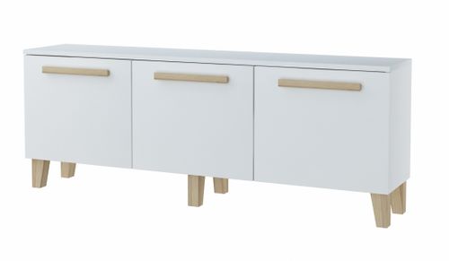 Szafka IDEA szerokość 150 Biały - szafka z półkami - STYL SKANDYNAWSKI na Arena.pl