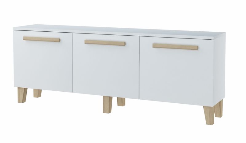 Szafka IDEA szerokość 150 Biały - szafka z półkami - STYL SKANDYNAWSKI zdjęcie 1