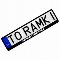 BMW Ramki pod tablice ramka BMW M-PERFORMANCE 1 szt BMW MPerformance