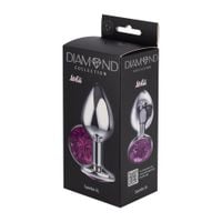 enlarged anal plug diamond purple sparkle xl