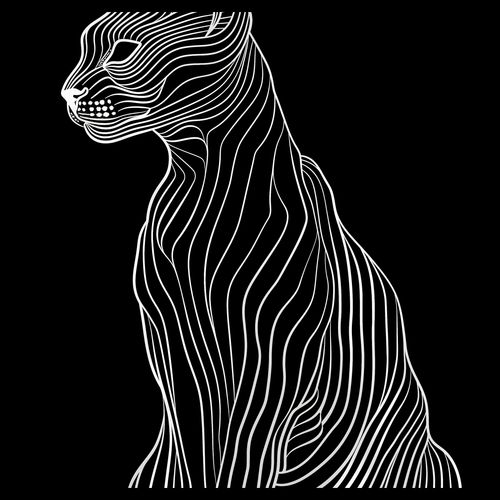 Plakat 40x40cm Minimalny Kontur na Arena.pl