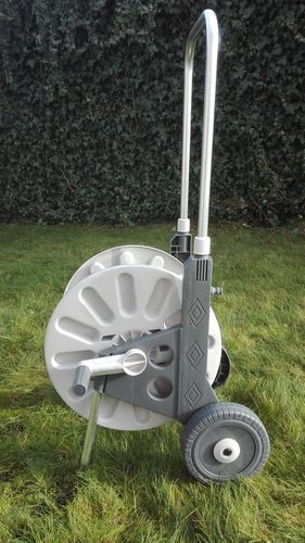 WÓZEK ALU ZWIJACZ BĘBEN NA WĄŻ OGRODOWY 60 METRÓW PISTOLET ZRASZACZ BEST na Arena.pl