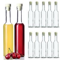 12x KADAX Butelki 250ml Na Nalewki Z Korkiem fi17